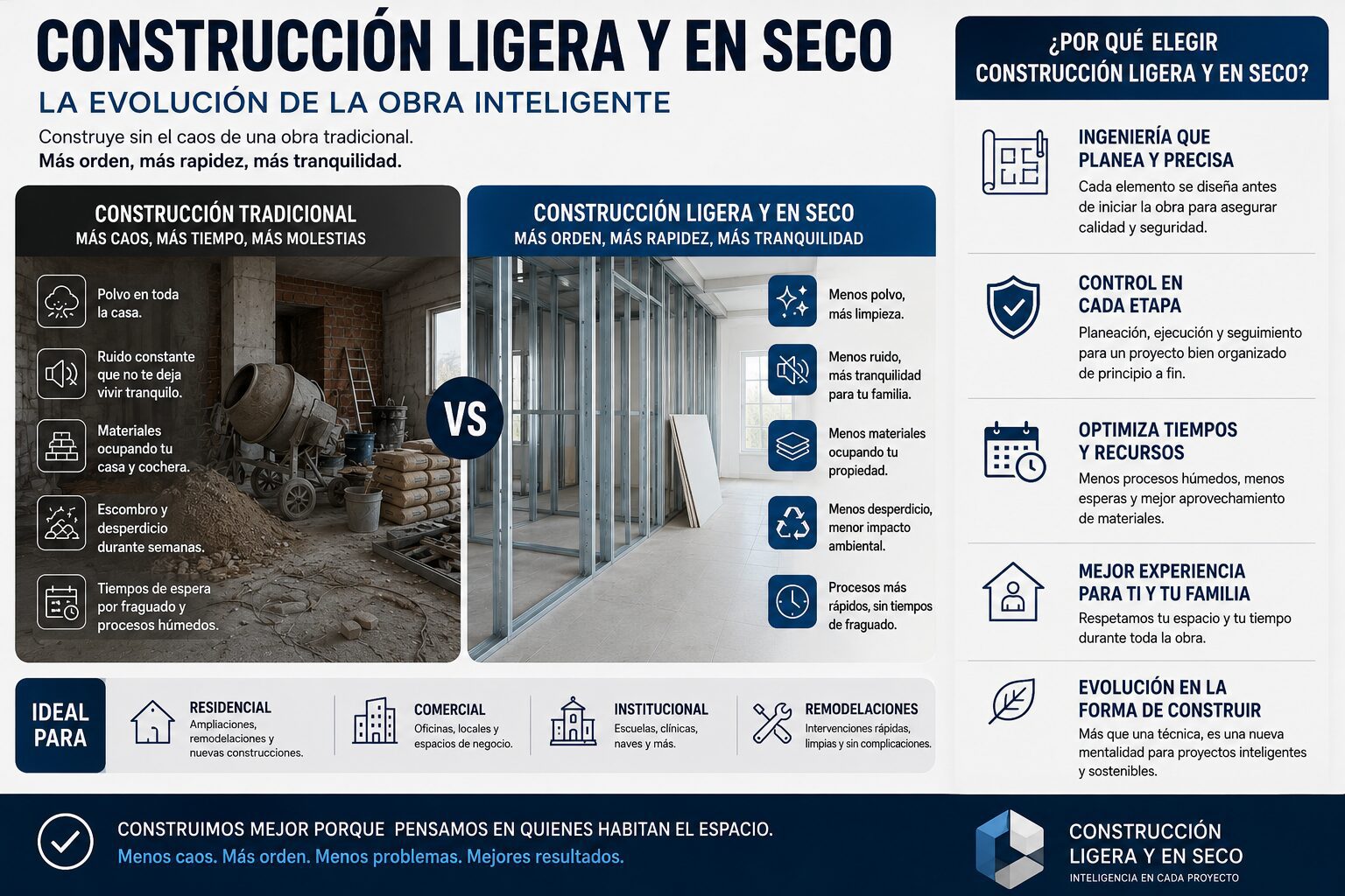 construccion en seco es mas fácil